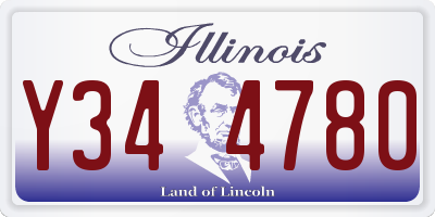 IL license plate Y344780