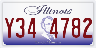 IL license plate Y344782