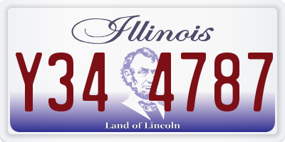 IL license plate Y344787
