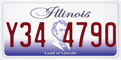 IL license plate Y344790
