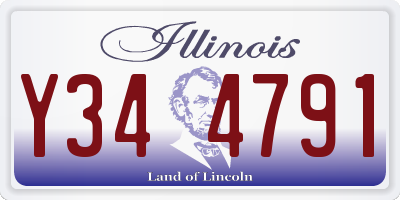 IL license plate Y344791