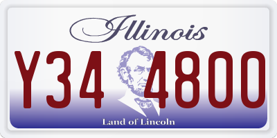 IL license plate Y344800