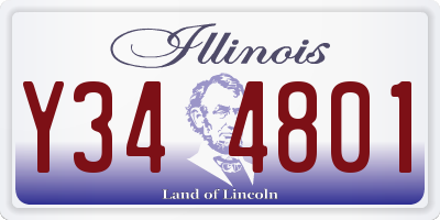 IL license plate Y344801