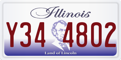 IL license plate Y344802
