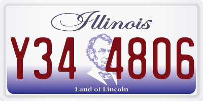 IL license plate Y344806
