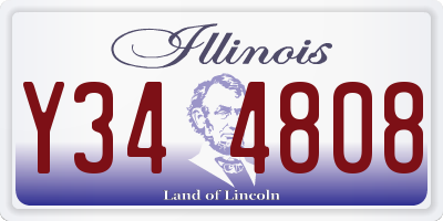 IL license plate Y344808