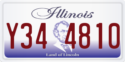 IL license plate Y344810