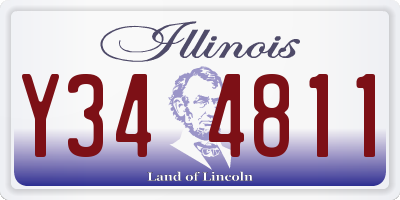 IL license plate Y344811