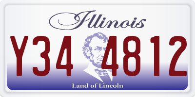 IL license plate Y344812