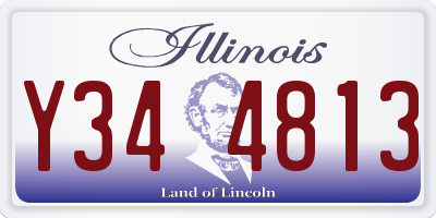 IL license plate Y344813