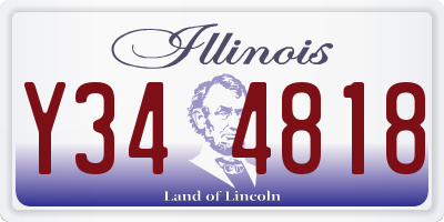 IL license plate Y344818