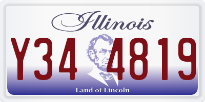 IL license plate Y344819