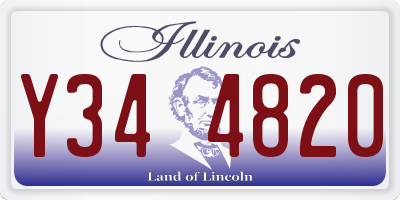 IL license plate Y344820