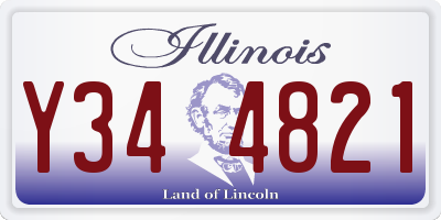 IL license plate Y344821