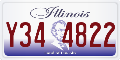 IL license plate Y344822