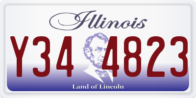 IL license plate Y344823
