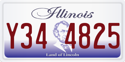IL license plate Y344825