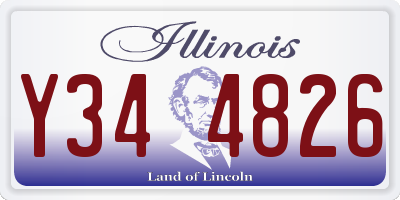 IL license plate Y344826