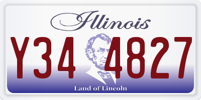 IL license plate Y344827