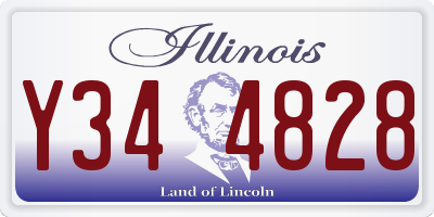 IL license plate Y344828