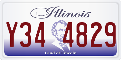 IL license plate Y344829