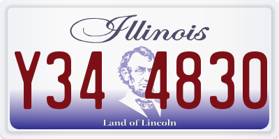 IL license plate Y344830