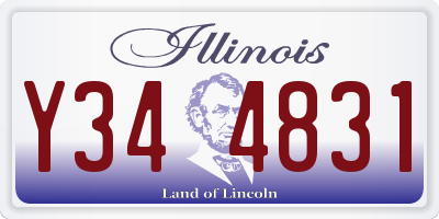 IL license plate Y344831
