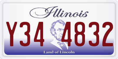 IL license plate Y344832