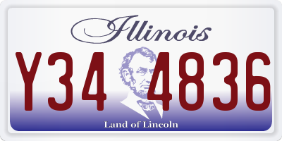 IL license plate Y344836