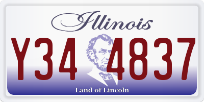 IL license plate Y344837