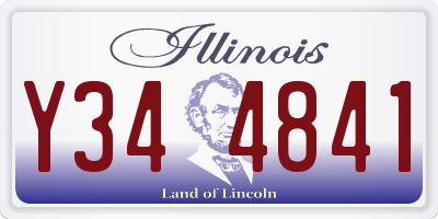 IL license plate Y344841