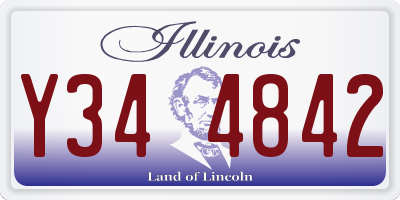 IL license plate Y344842