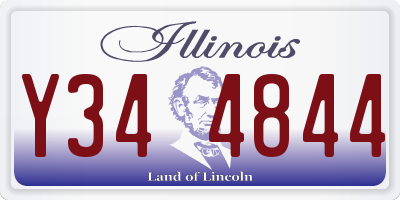 IL license plate Y344844