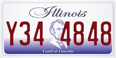 IL license plate Y344848