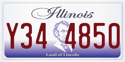 IL license plate Y344850