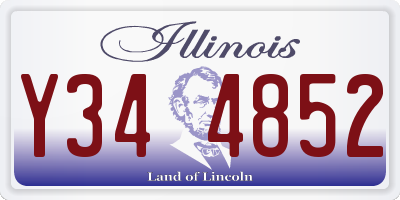 IL license plate Y344852