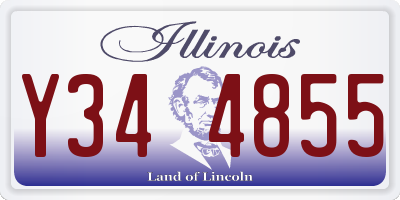 IL license plate Y344855