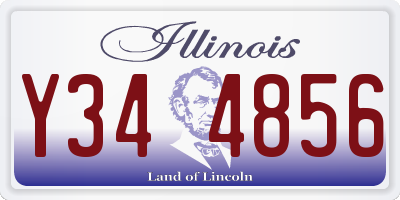 IL license plate Y344856
