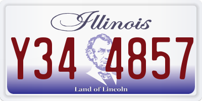 IL license plate Y344857