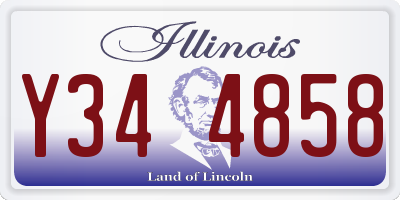 IL license plate Y344858