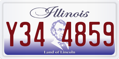 IL license plate Y344859