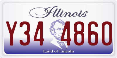 IL license plate Y344860