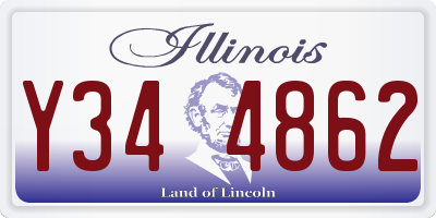 IL license plate Y344862