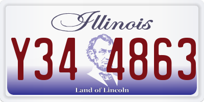 IL license plate Y344863