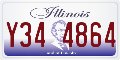 IL license plate Y344864