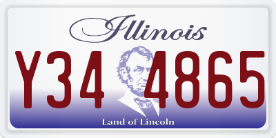 IL license plate Y344865