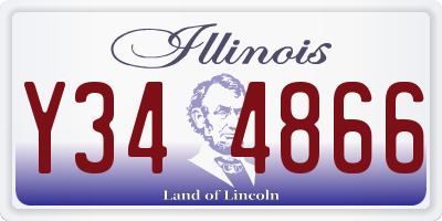 IL license plate Y344866