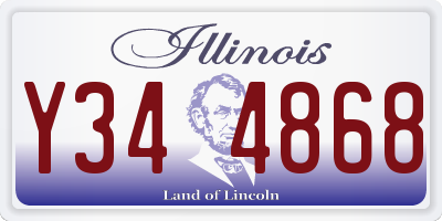 IL license plate Y344868