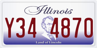 IL license plate Y344870
