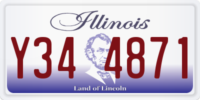 IL license plate Y344871